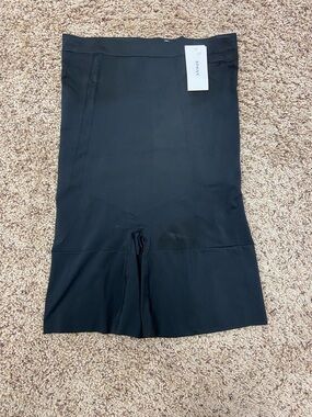 SPANX Black High-Waist Smoothing Shorts